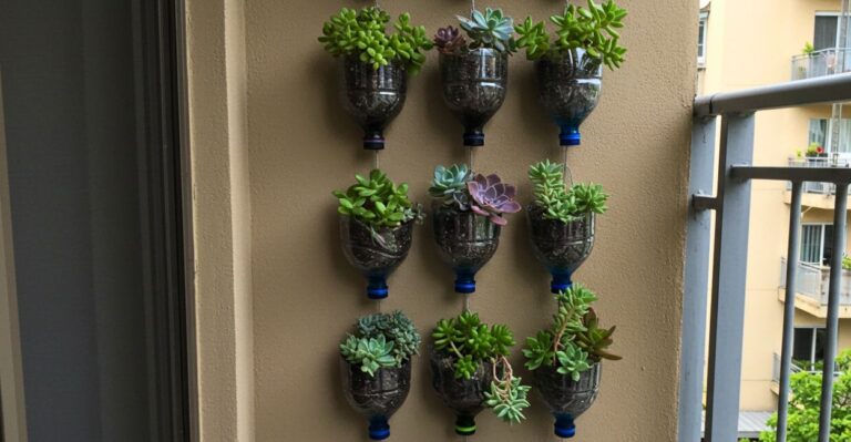 jardim vertical reciclado