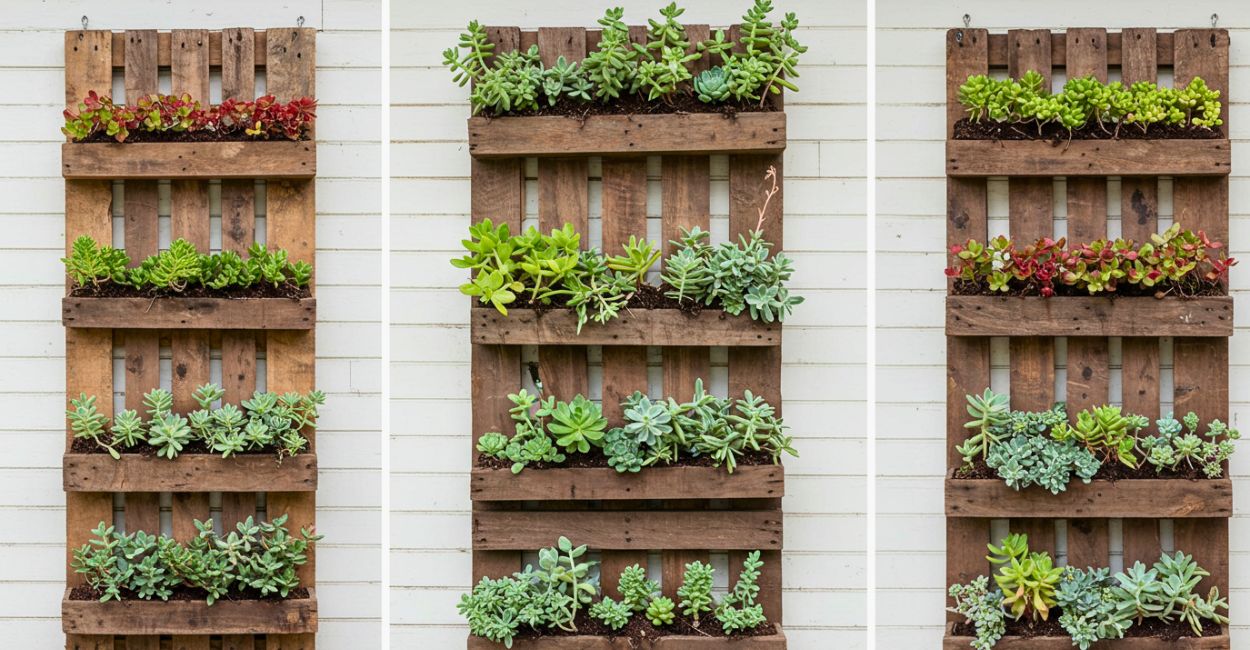 jardim vertical com palets