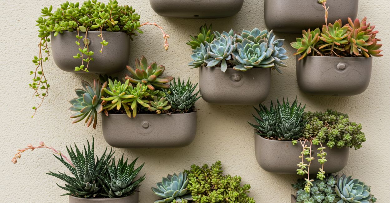 jardim vertical de suculentas