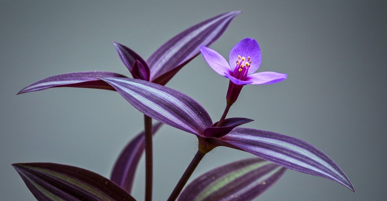 lambari roxo com flores