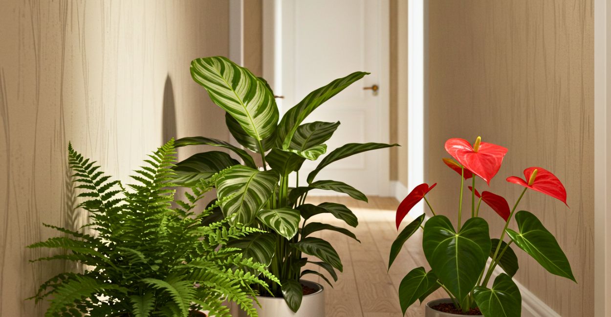 plantas para corredores sombreados