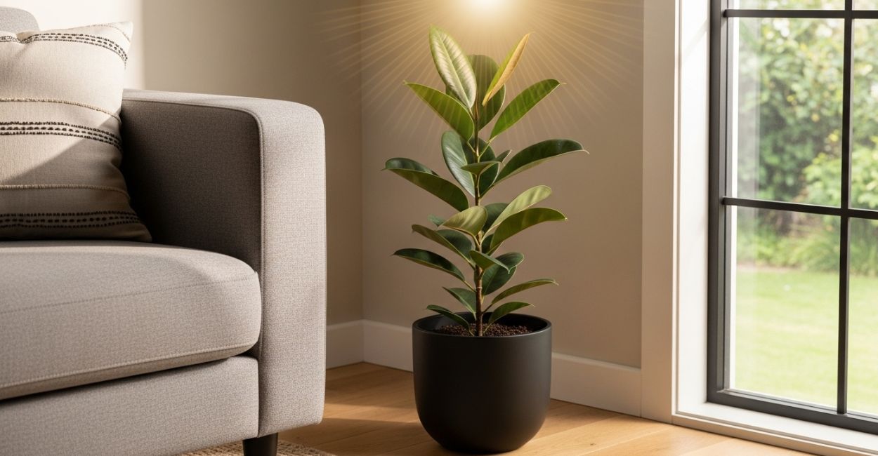 significado espiritual da Ficus Elastica Burgundy