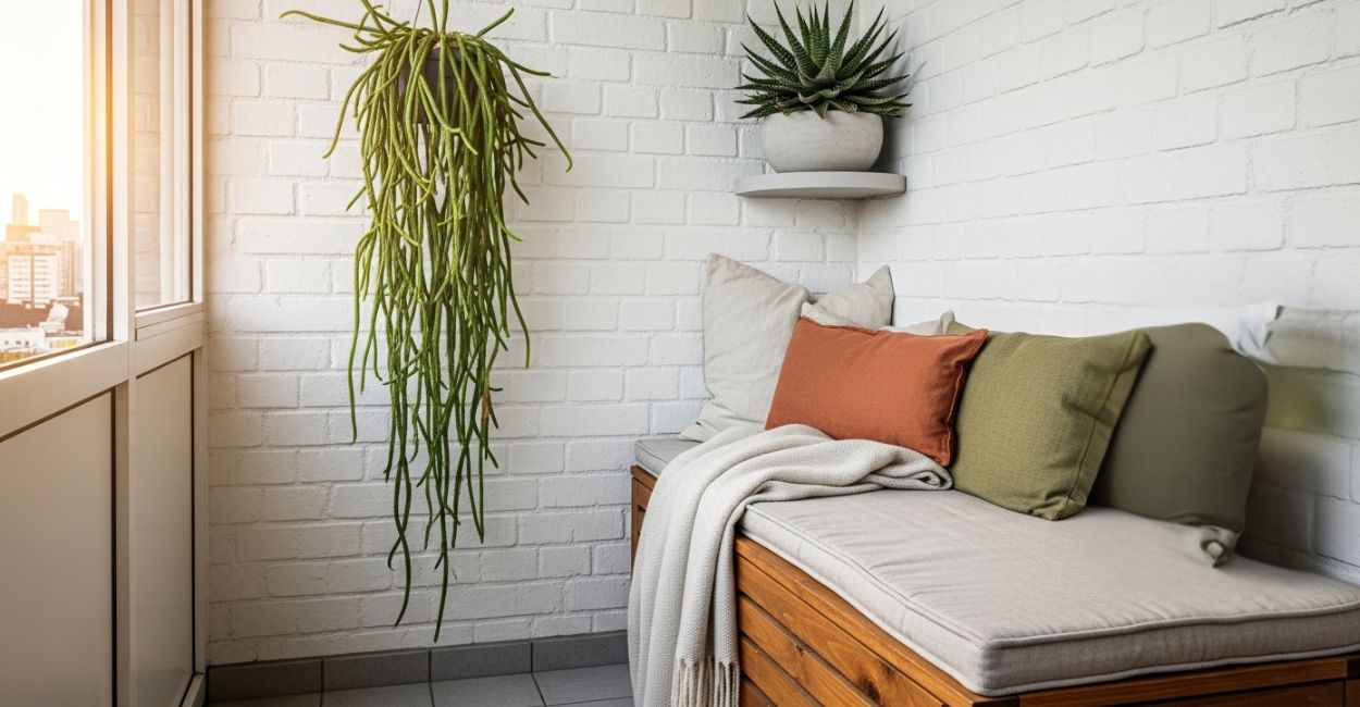 decoração de sacada pequena