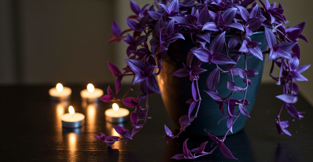 plantas roxas para Halloween