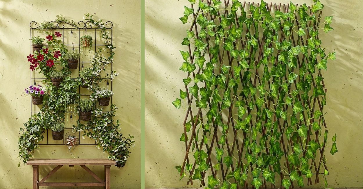 suporte para planta treliça