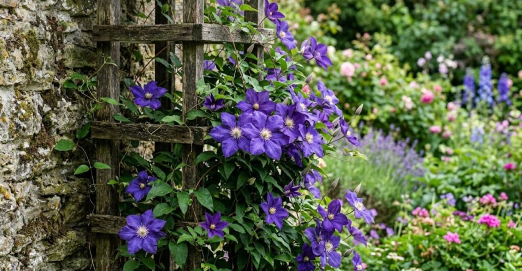planta trepadeira clematis