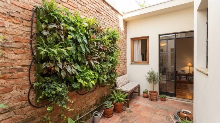 erros com jardim vertical